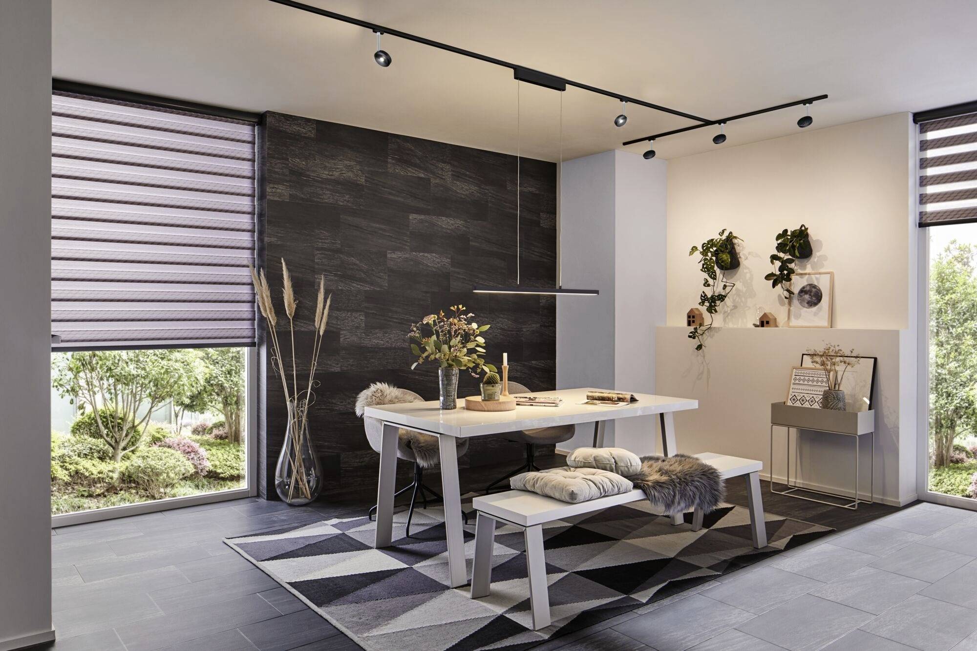 Paulmann URail Pendel Lento Hochvolt-Schienensystem-Leuchte URail Schwarz (matt)