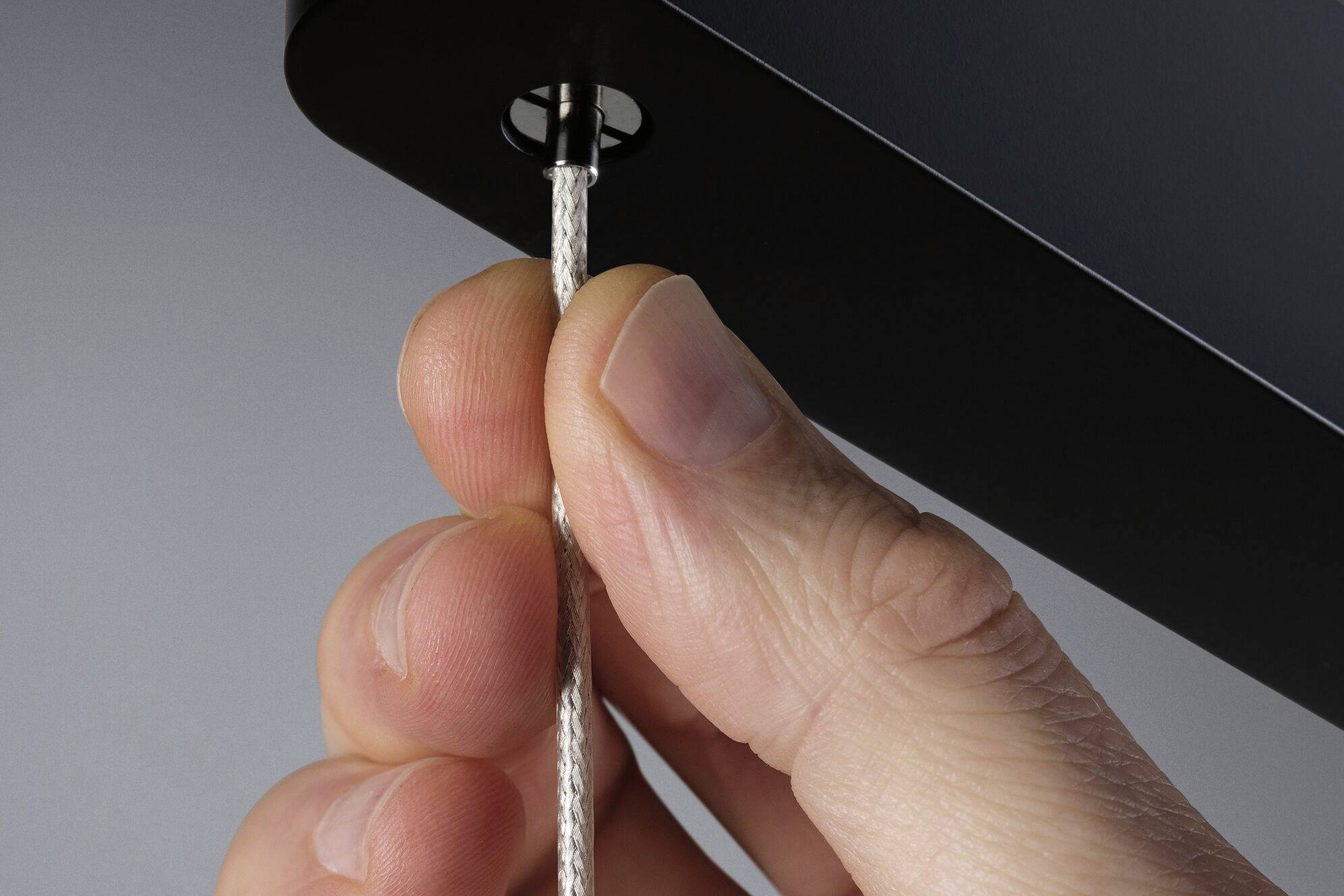 Paulmann URail Pendel Lento Hochvolt-Schienensystem-Leuchte URail Schwarz (matt)