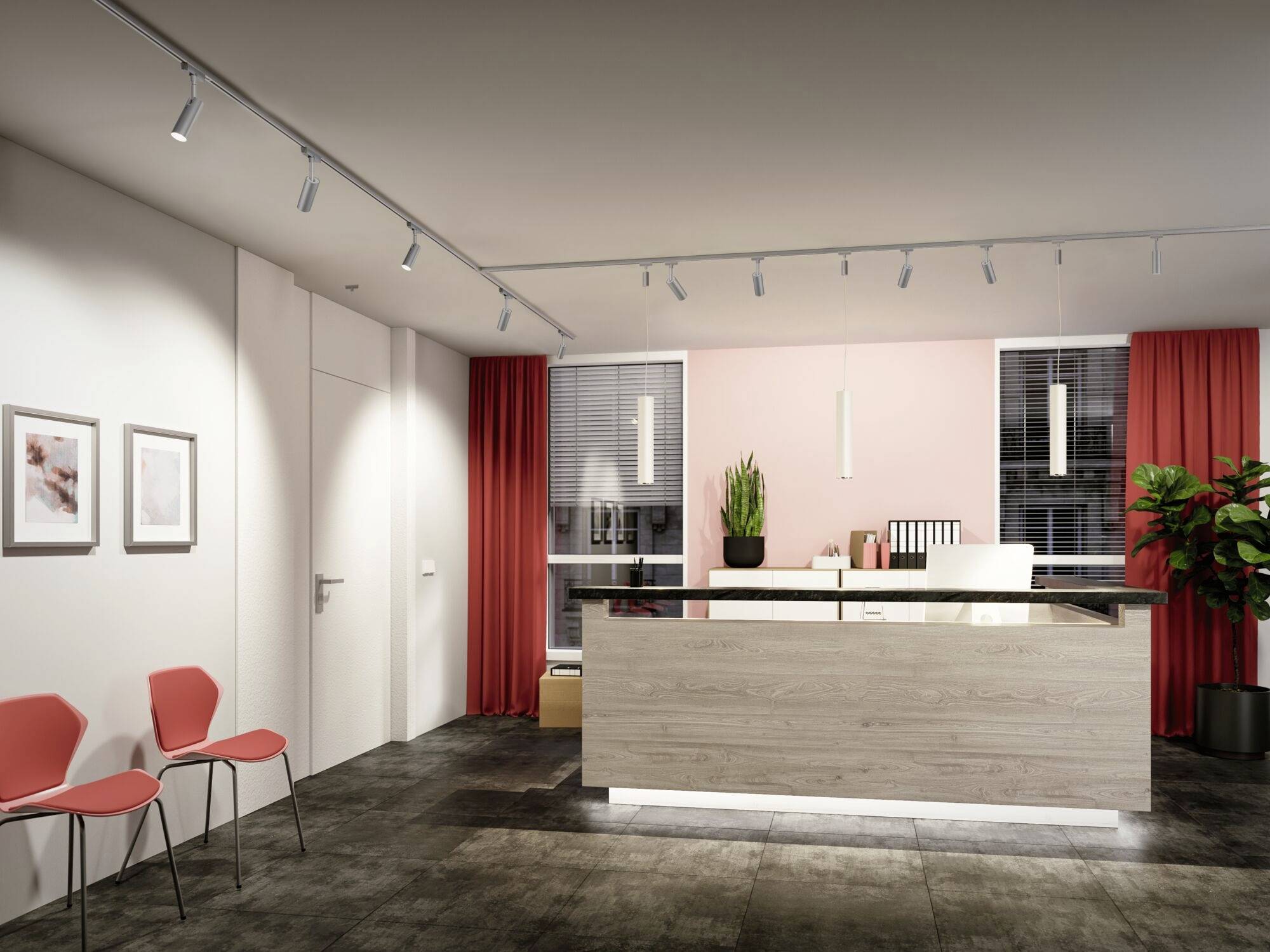 Paulmann URail Pendel Catalejo Hochvolt-Schienensystem-Leuchte URail GU10 Weiß, Chrom (matt)