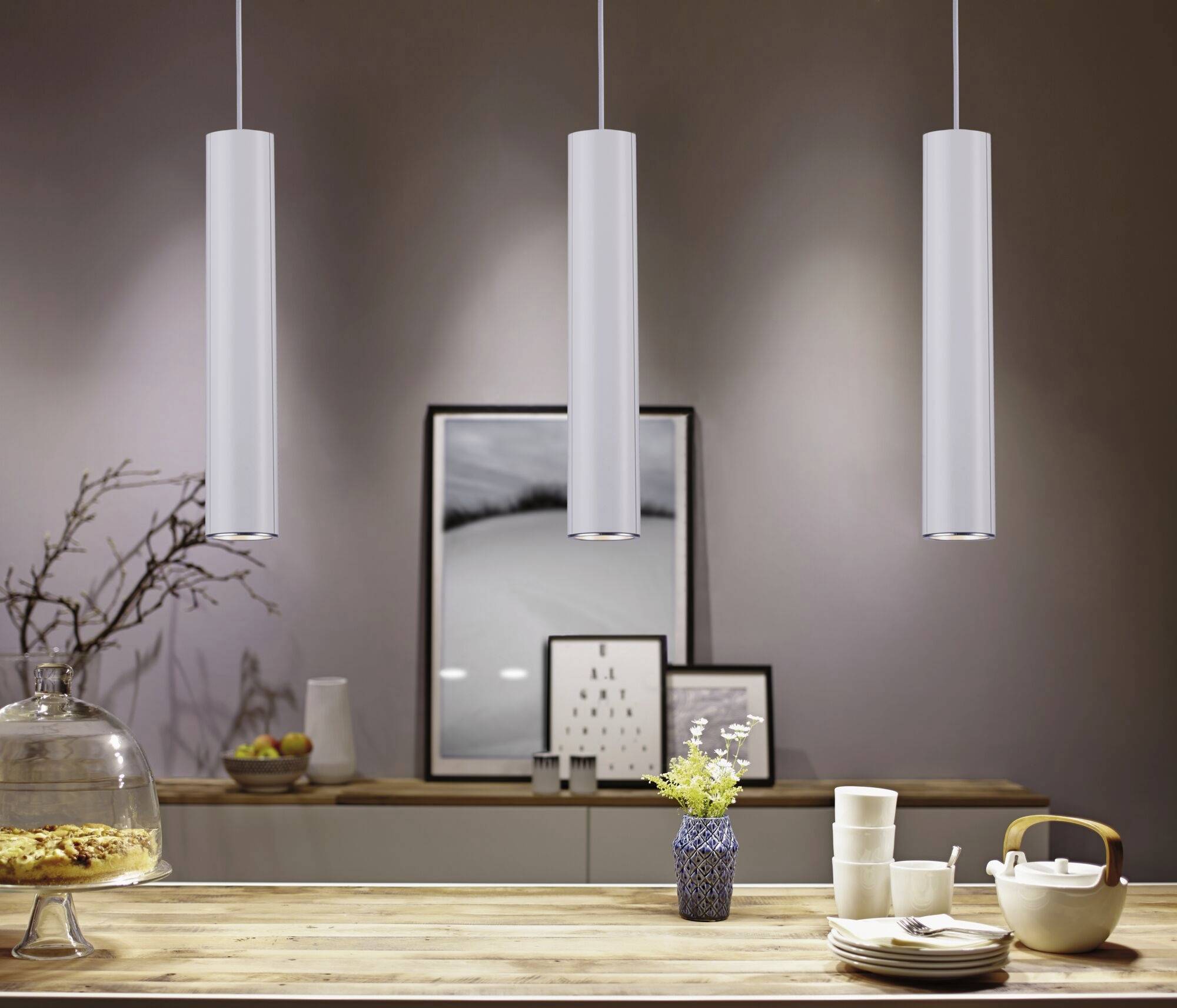 Paulmann URail Pendel Catalejo Hochvolt-Schienensystem-Leuchte URail GU10 Weiß, Chrom (matt)