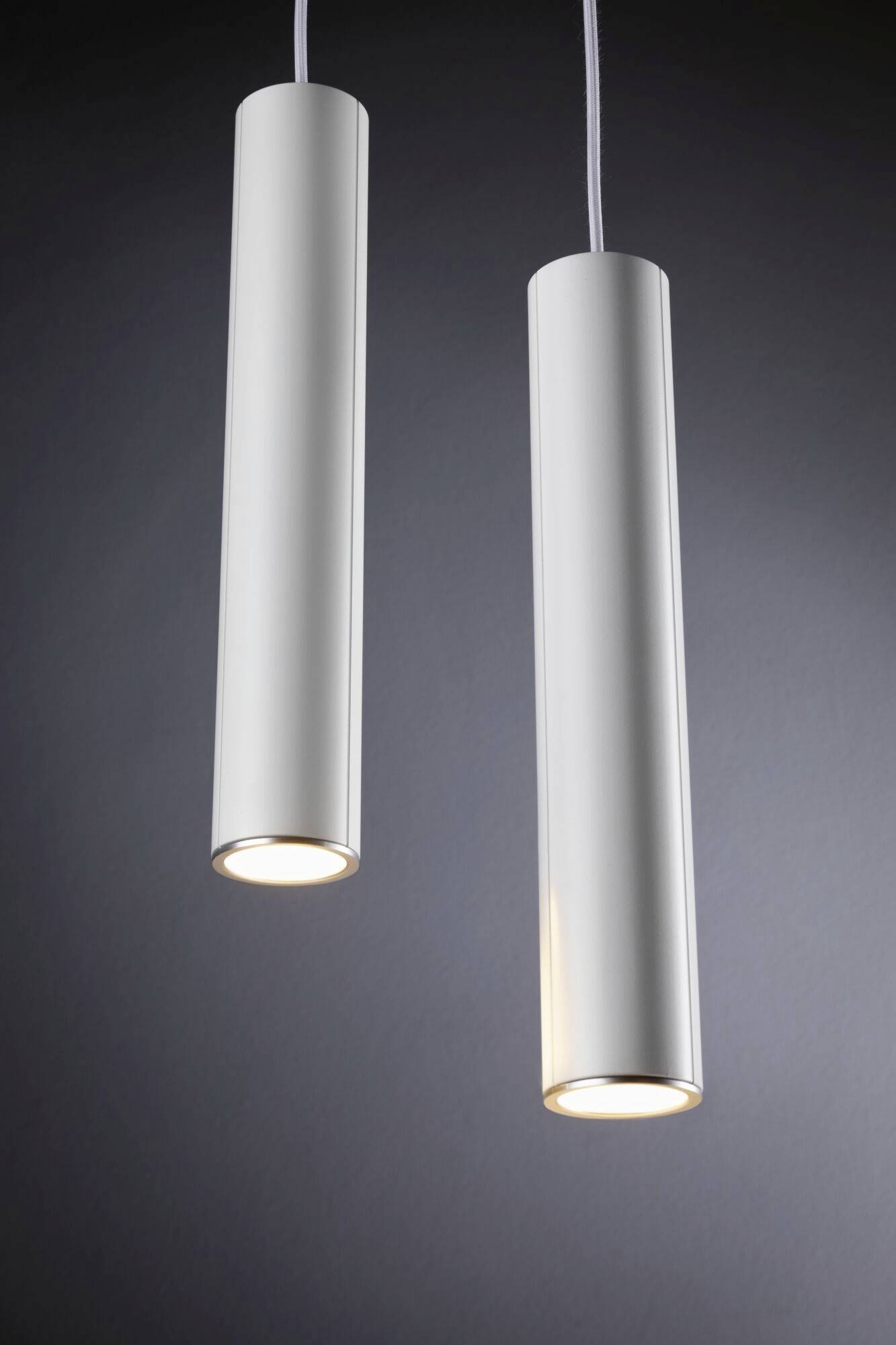 Paulmann URail Pendel Catalejo Hochvolt-Schienensystem-Leuchte URail GU10 Weiß, Chrom (matt)