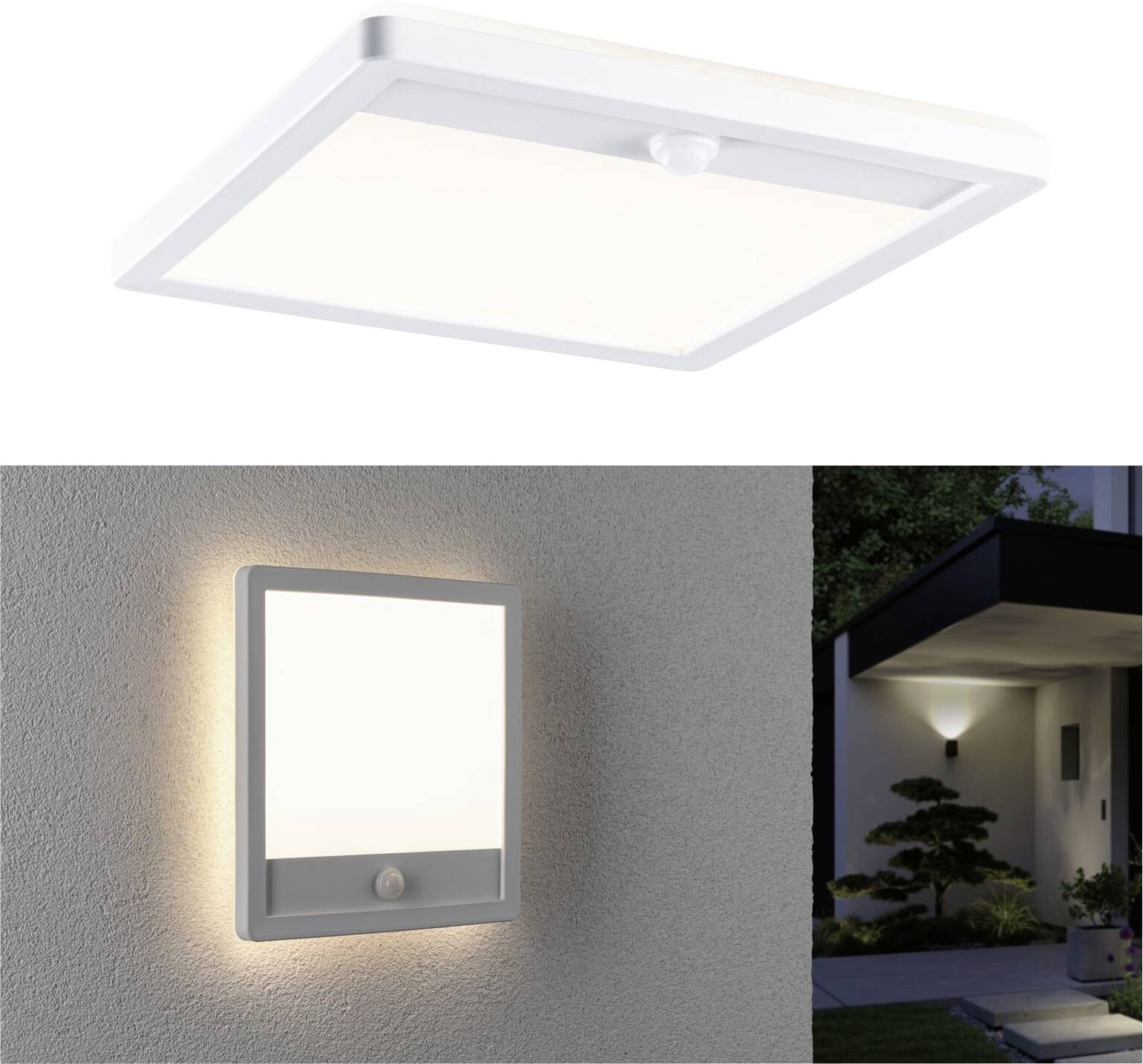 Paulmann Lamina PIR 94663 LED-Außenwandleuchte 15W Weiß