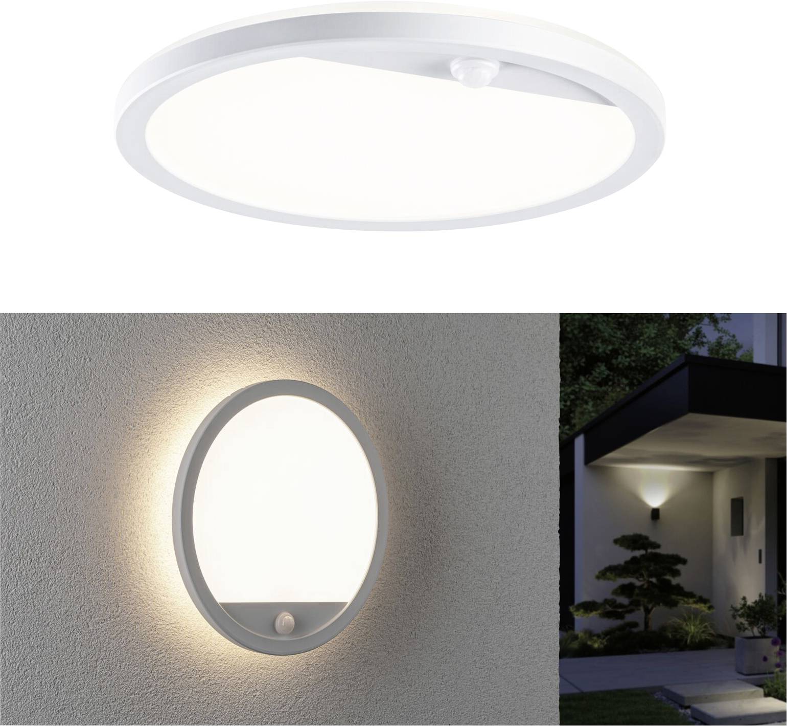 Paulmann Lamina PIR 94662 LED-Außenwandleuchte mit Bewegungsmelder 15W Weiß