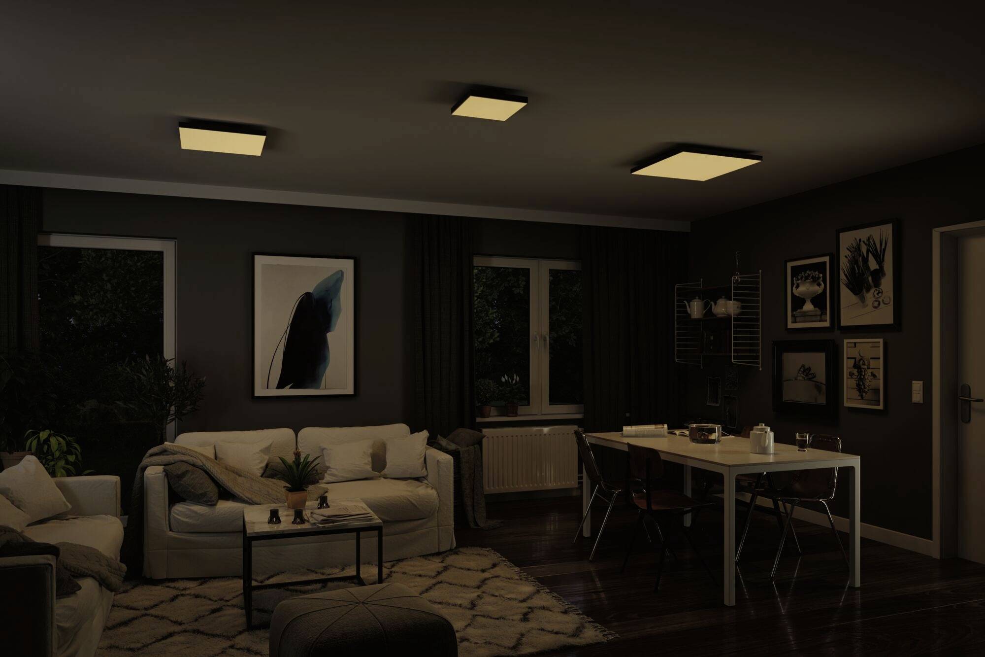 Paulmann Velora Rainbow 79909 LED-Deckenleuchte Warmweiß Schwarz