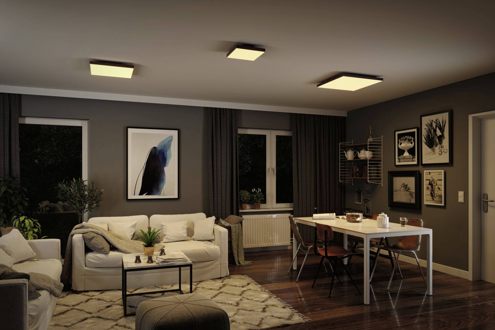 Paulmann Velora Rainbow 79909 LED-Deckenleuchte Warmweiß Schwarz