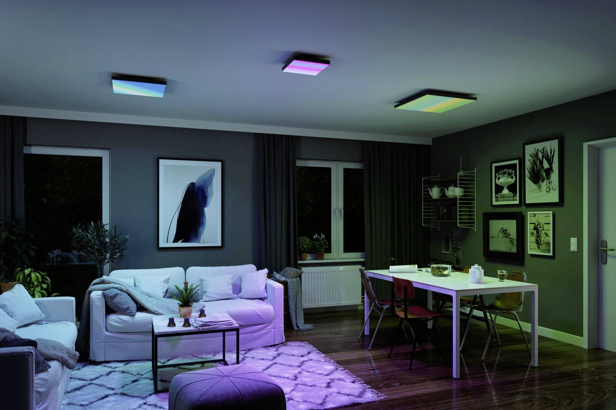 Paulmann Velora Rainbow 79909 LED-Deckenleuchte Warmweiß Schwarz