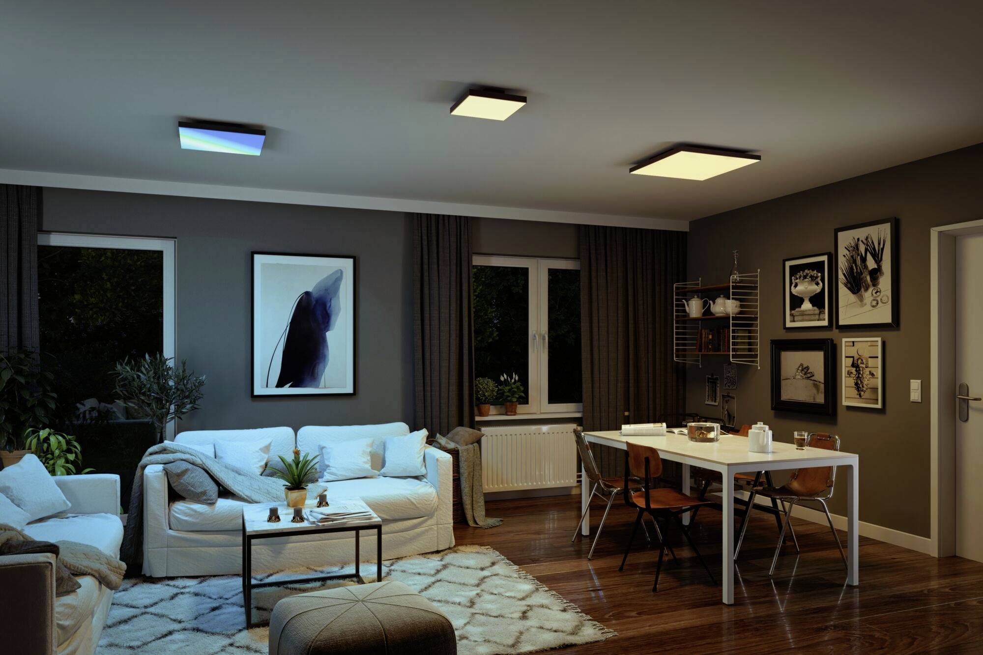 Paulmann Velora Rainbow 79908 LED-Deckenleuchte Warmweiß Schwarz