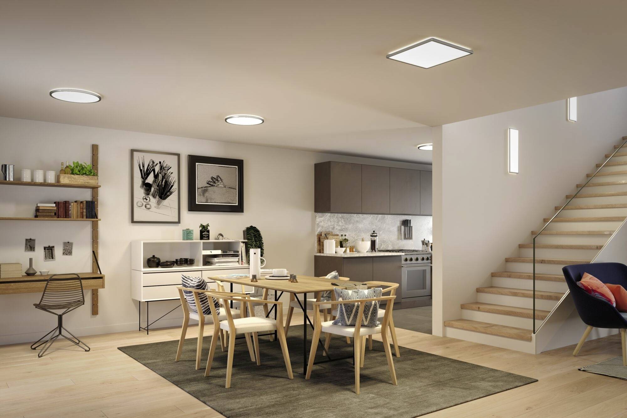 Paulmann Atria Shine 71010 LED-Deckenleuchte 22W Neutralweiß Chrom (matt)