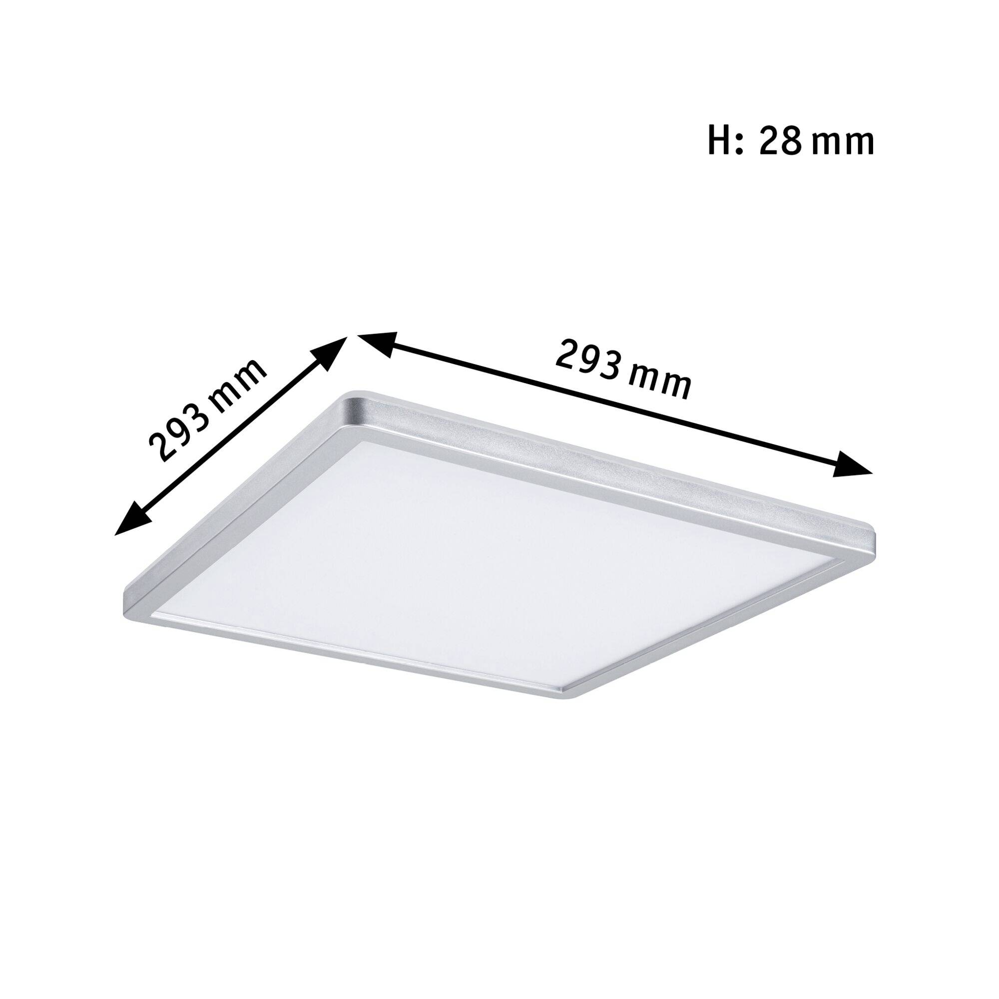 Paulmann Atria Shine 71008 LED-Deckenleuchte 16W Neutralweiß Chrom (matt)