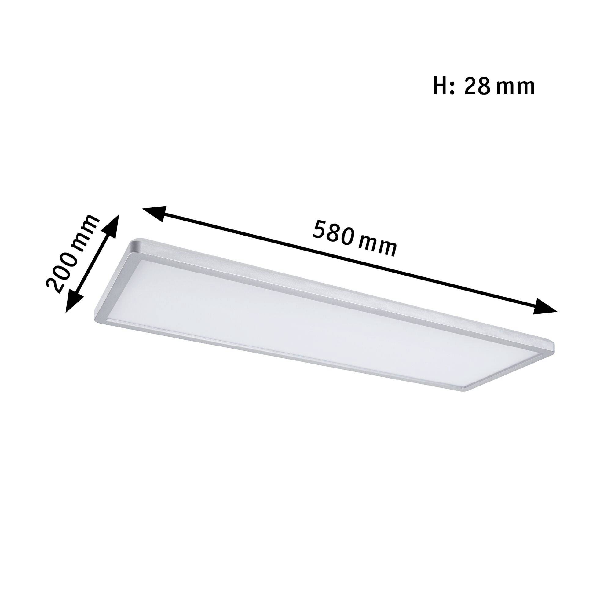Paulmann Atria Shine 70996 LED-Deckenleuchte 22W Warmweiß Chrom (matt)