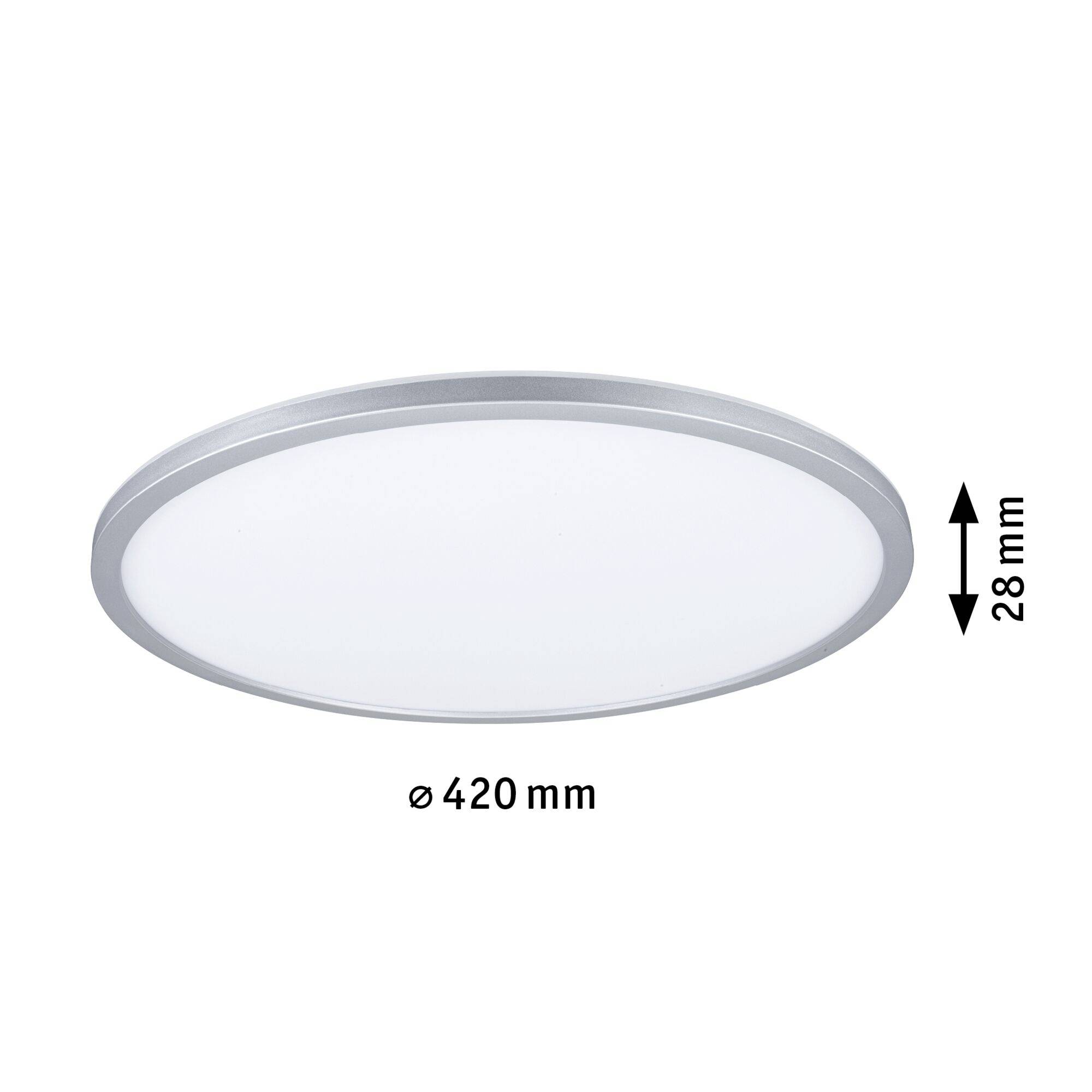 Paulmann Atria Shine 70992 LED-Deckenleuchte 22W Warmweiß Chrom (matt)