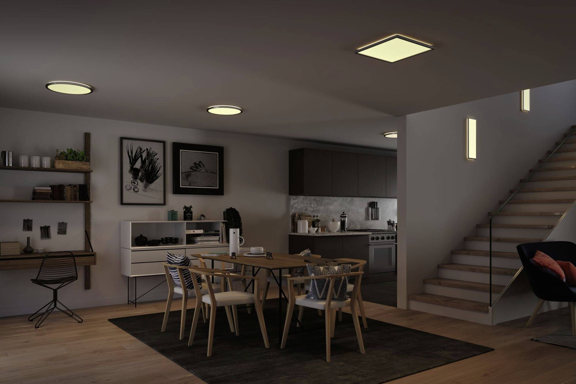 Paulmann Atria Shine 70992 LED-Deckenleuchte 22W Warmweiß Chrom (matt)