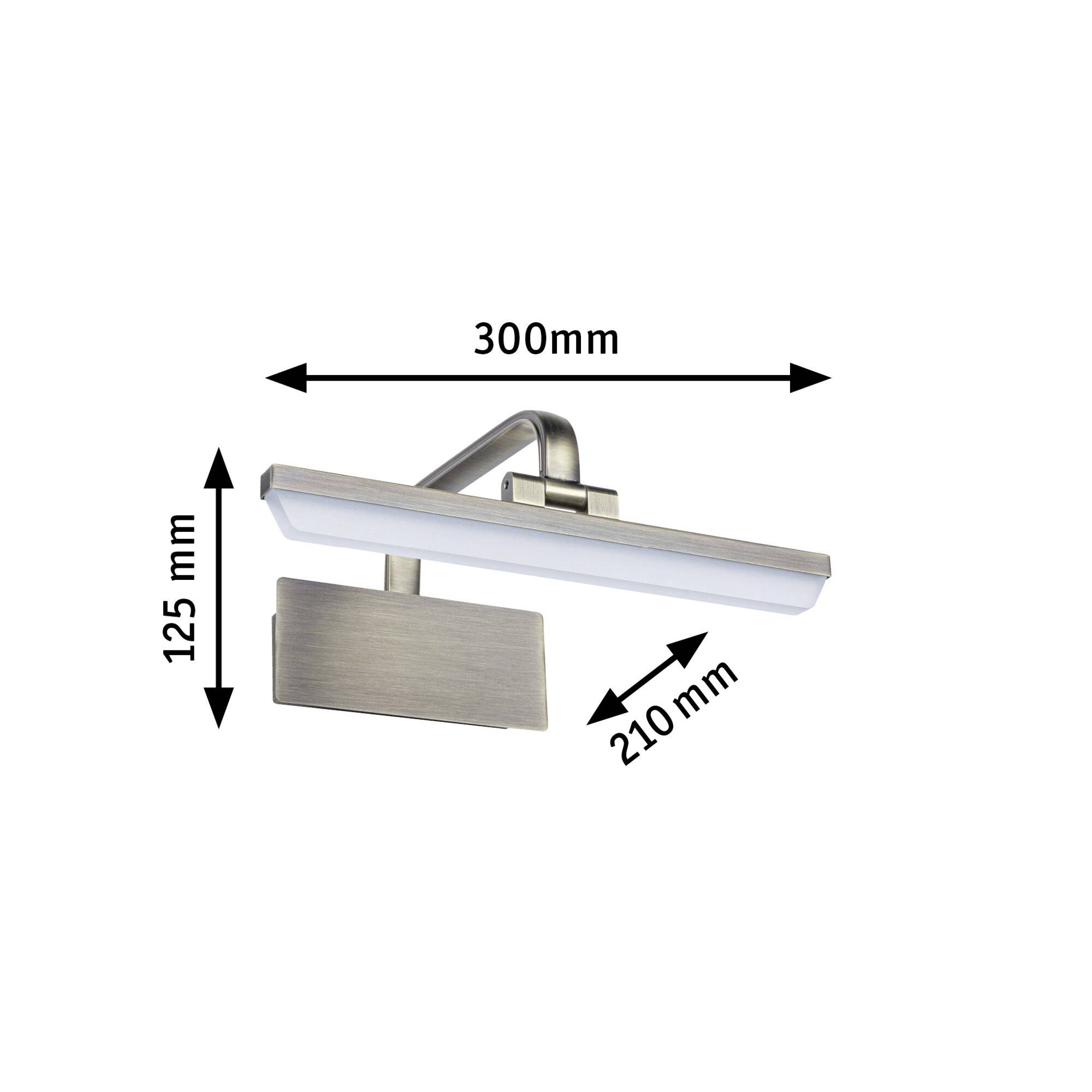 Paulmann Renan 95568 LED-Bilderleuchte 6W Warmweiß Messing