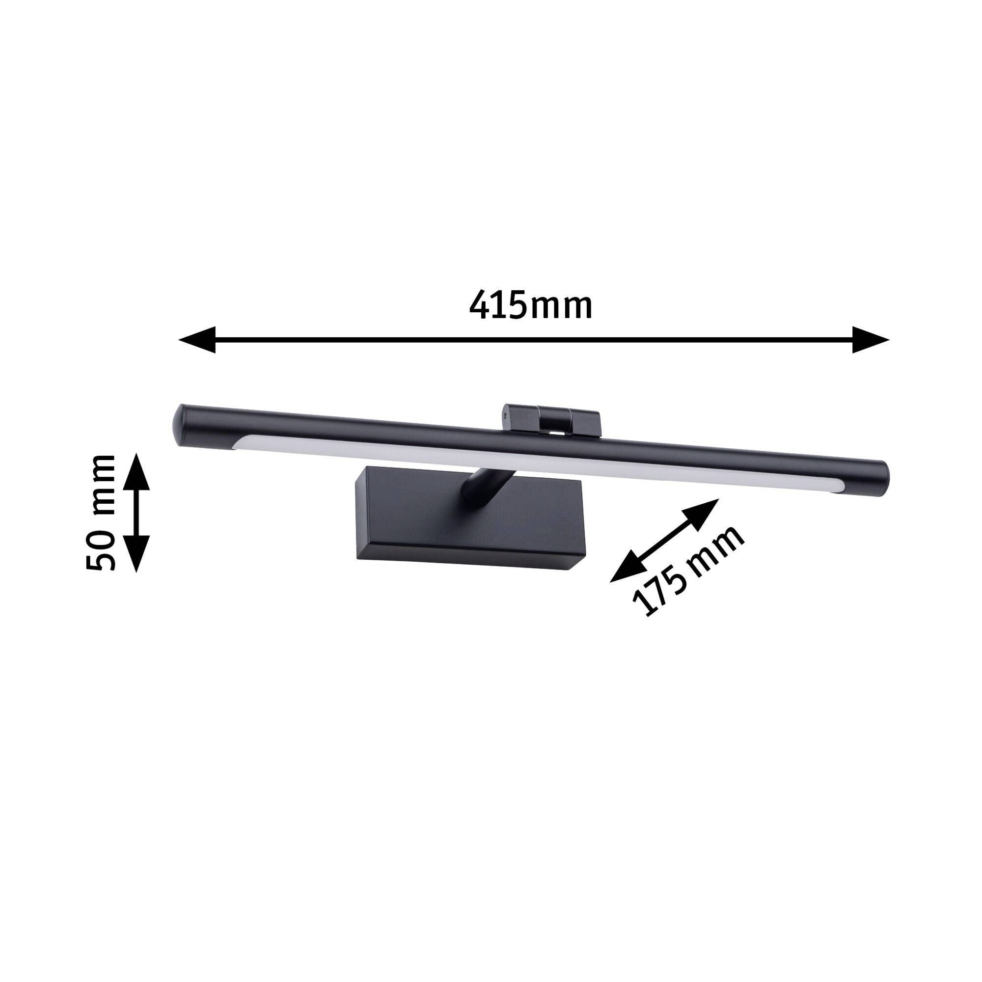 Paulmann Mingo 95564 LED-Bilderleuchte 9.5W Warmweiß Schwarz