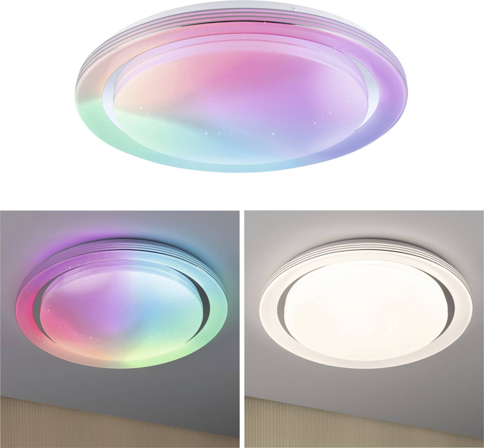 Paulmann 70547 LED-Deckenleuchte LED Chrom, Weiß