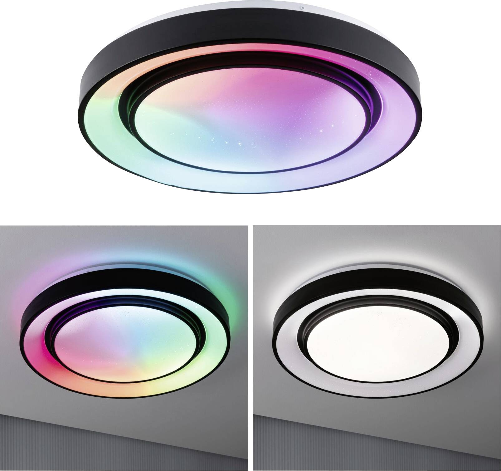 Paulmann 70545 LED-Deckenleuchte LED Schwarz, Weiß