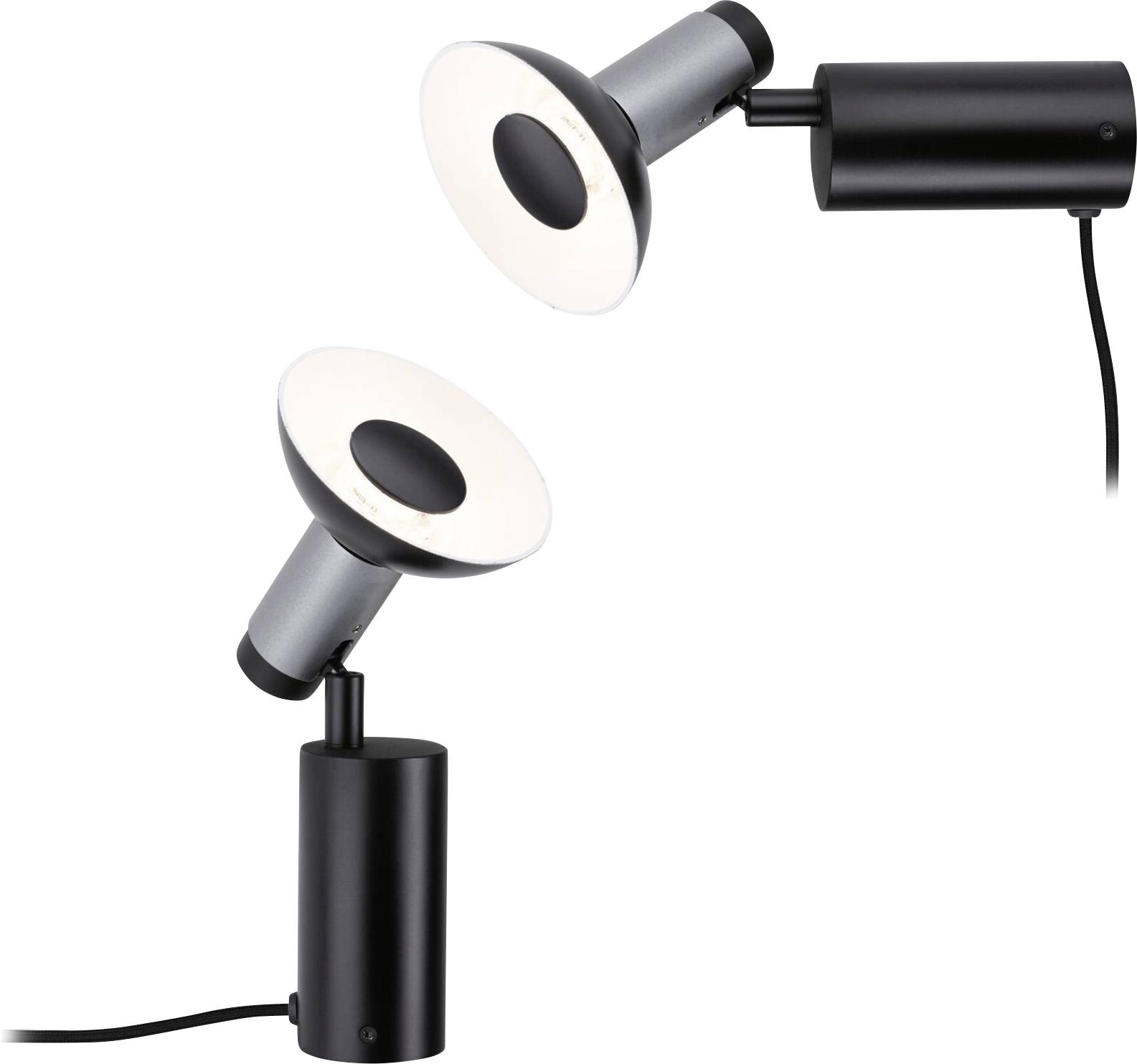 Paulmann 79521 Tischlampe GU10 Schwarz, Anthrazit