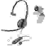 POLY 2200-87120-025 téléphone Micro-casque supra-auriculaire filaire Mono noir volume réglable, Mise en sourdine du microphone