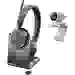 POLY 2200-87140-025 Telefon On Ear Headset Stereo Schwarz Mikrofon-Rauschunterdrückung Lautstärkeregelung