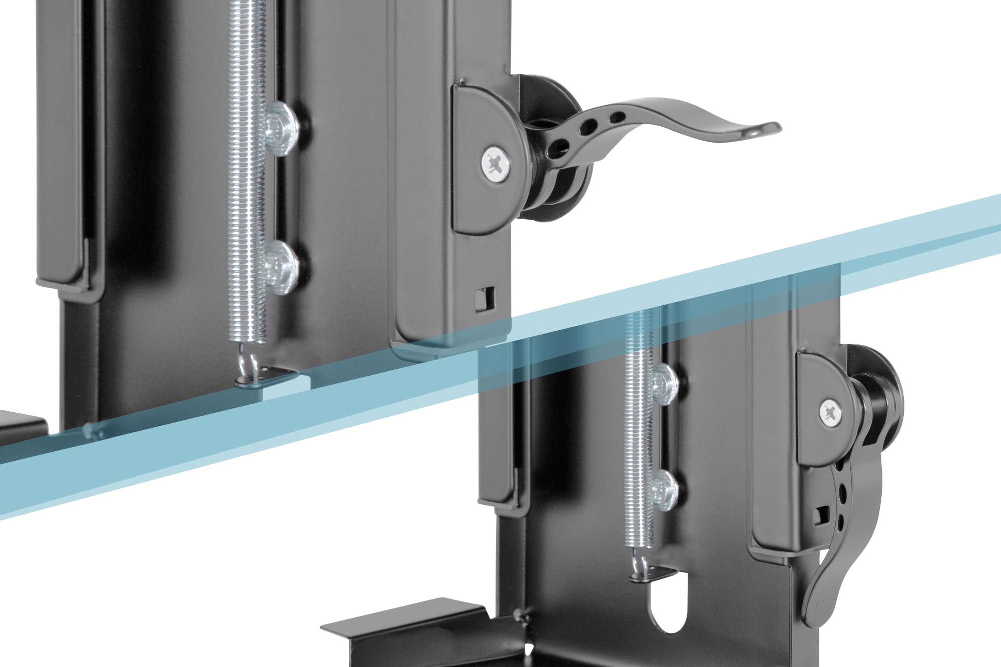 Digitus PC Halterung Festgeschraubt, Festmontage, Untertisch DA-90411 DA-90411 Schwarz (RAL 9005), Schwarz