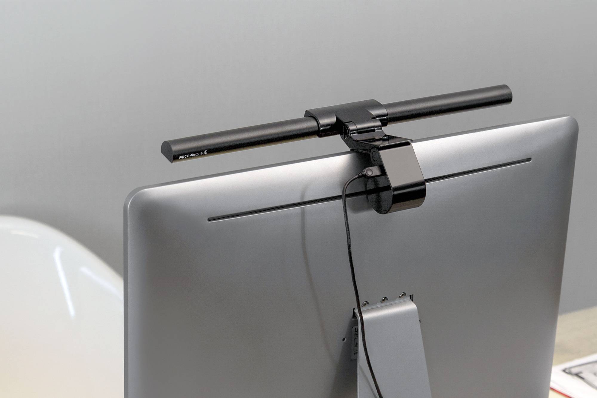 Digitus LED-Lichtleiste DA-90415 EEK F (A - G) LED-Monitorleiste Licht 5W, 250lm, Klemme, schwarz