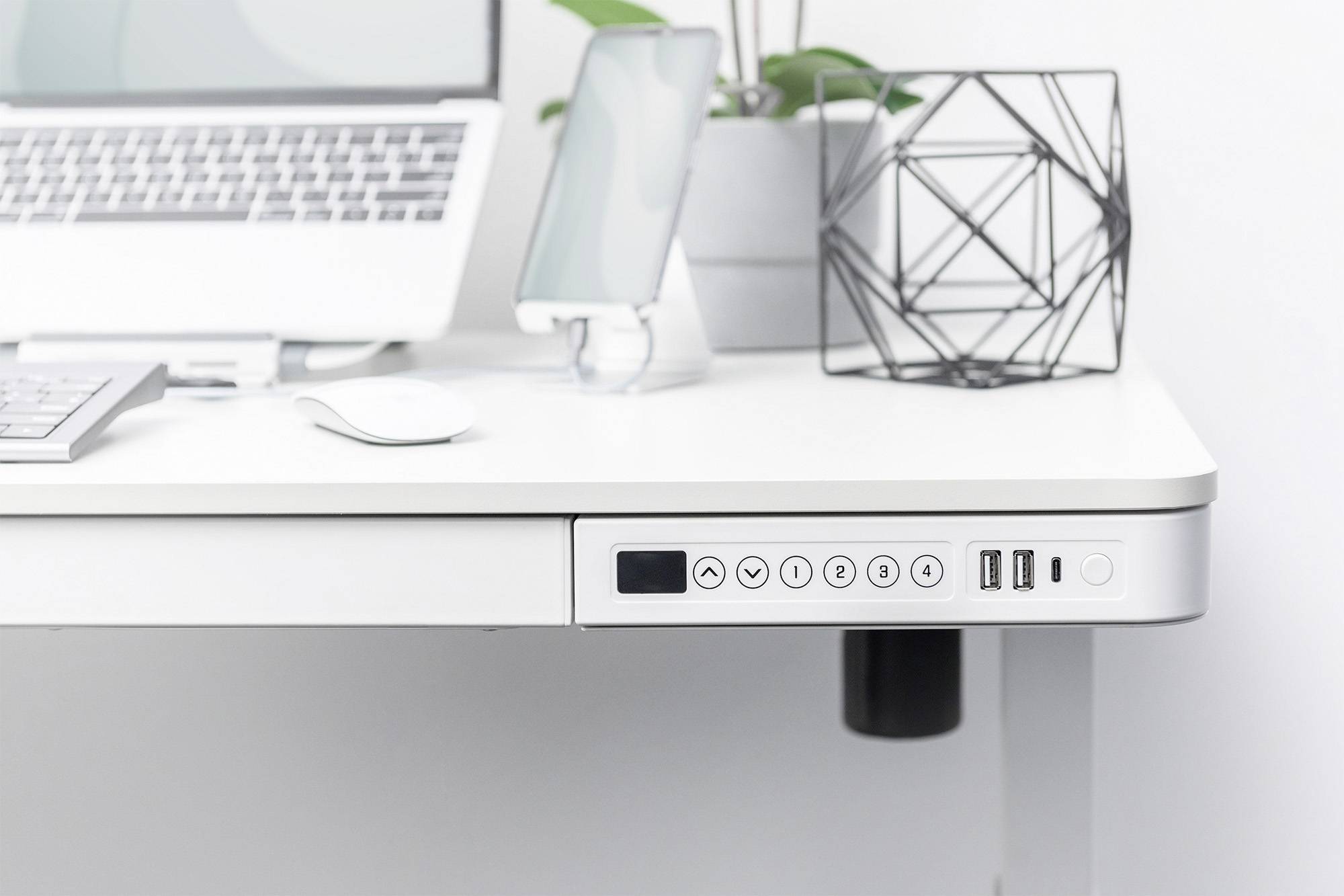 Digitus Sitz-/Steh-Schreibtisch DA-90406 Weiß DA-90406 max. Höhe: 121cm