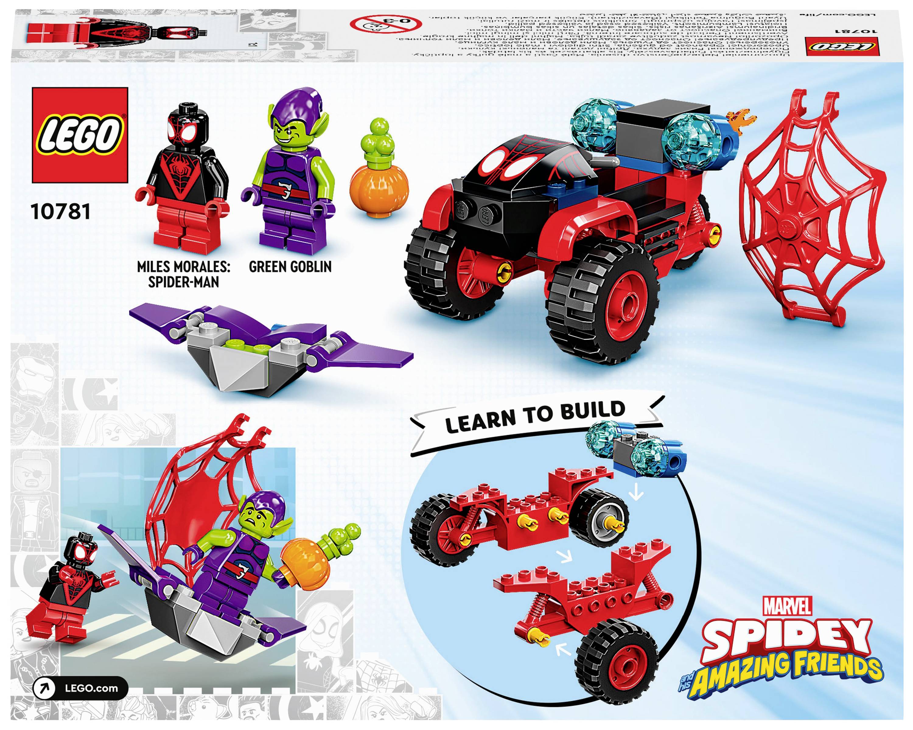 10781 LEGO® MARVEL SUPER HEROES Miles Morales: Spider-Mans Techno-Trike