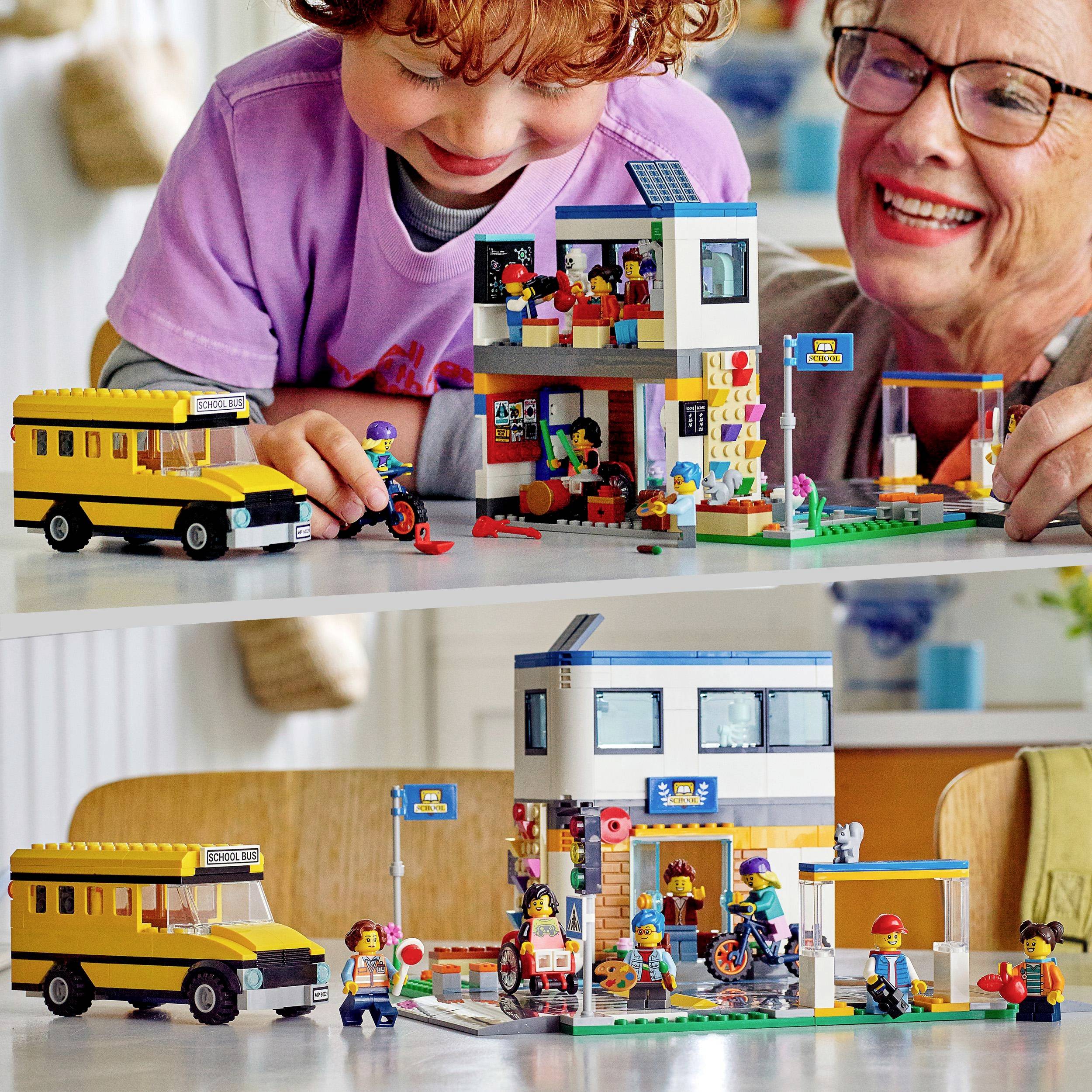 60329 LEGO® CITY Schule mit Schulbus