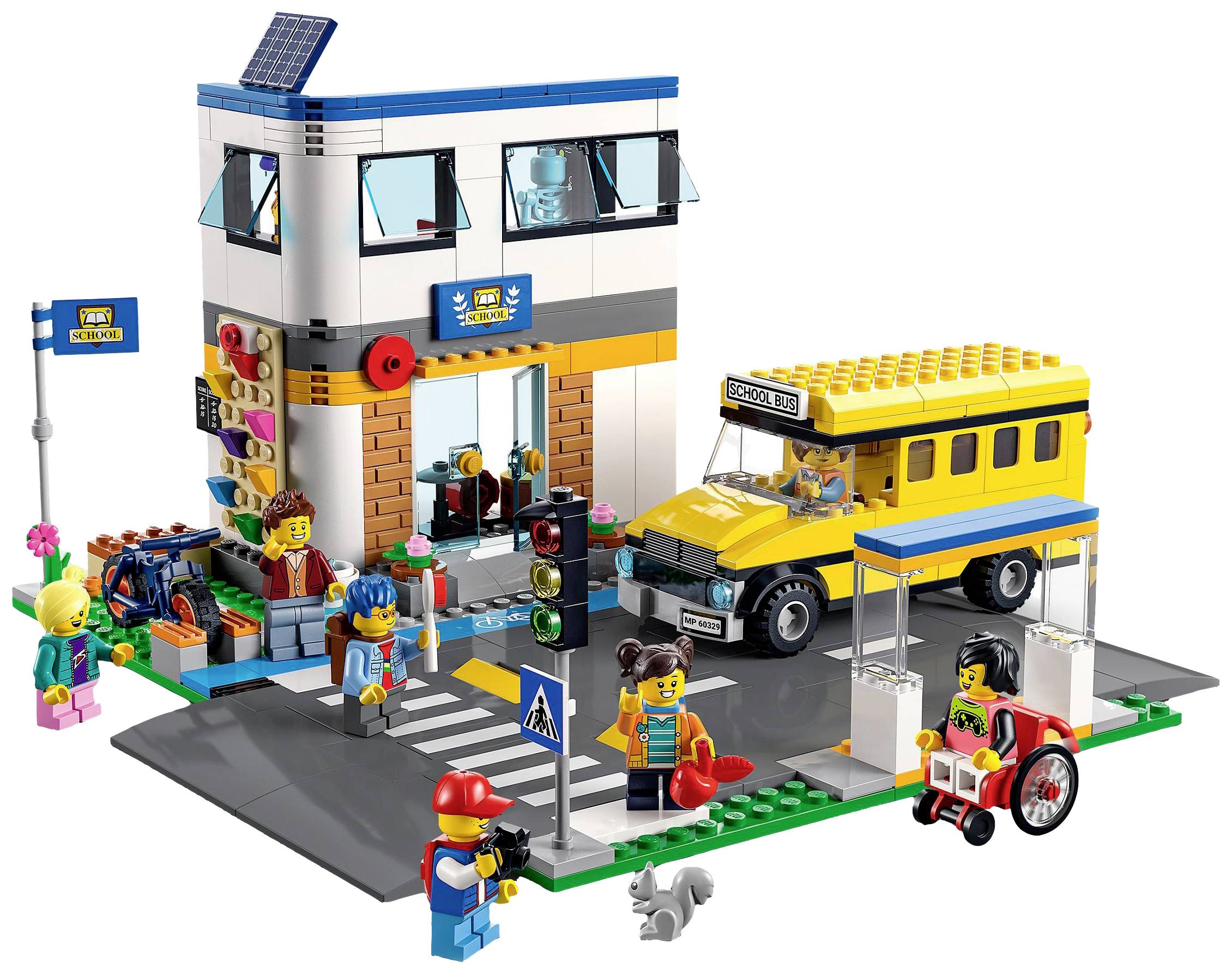 60329 LEGO® CITY Schule mit Schulbus
