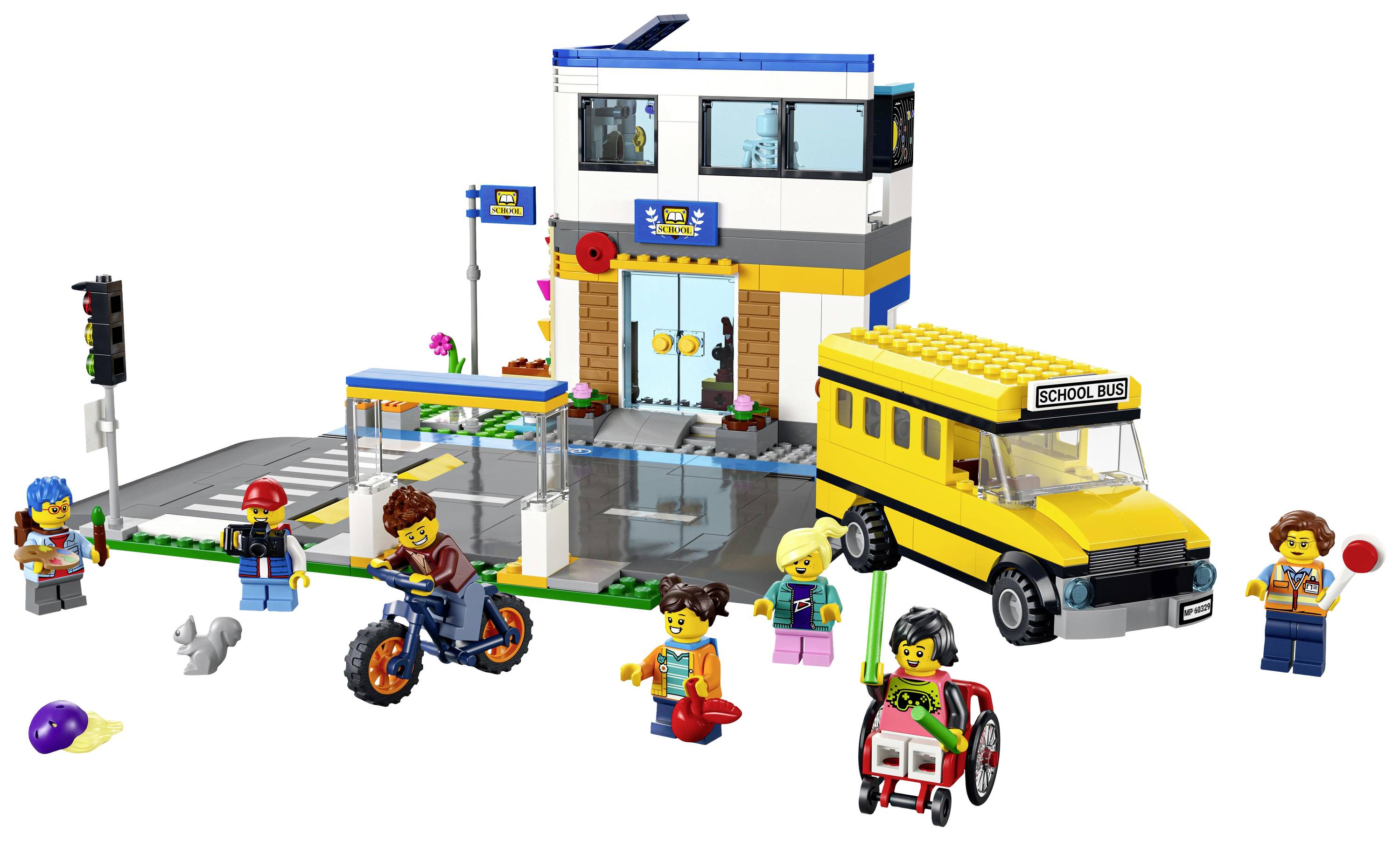 60329 LEGO® CITY Schule mit Schulbus