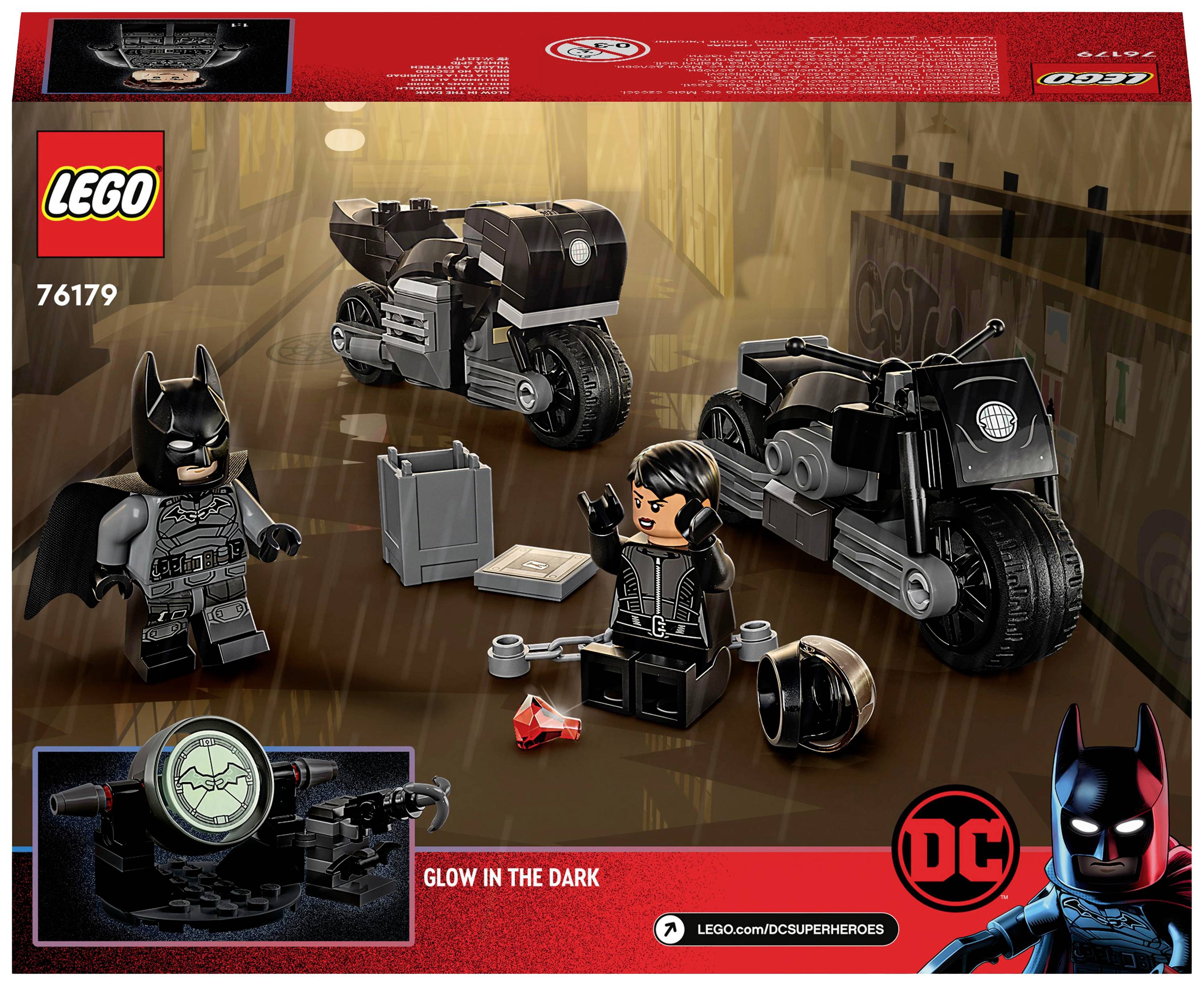 76179 LEGO® DC COMICS SUPER HEROES Batman & Selina Kyle: Verfolgungsjagd auf dem Motorrad