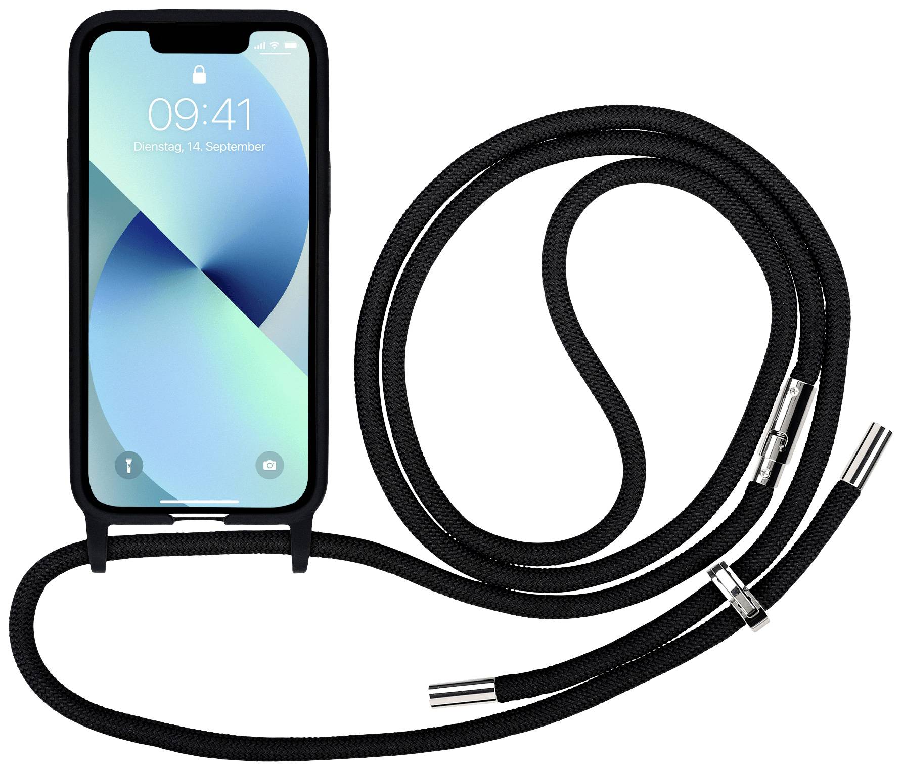 Artwizz HangOn Case Silicone Case Apple iPhone 13 mini Schwarz Stoßfest 4695-3449