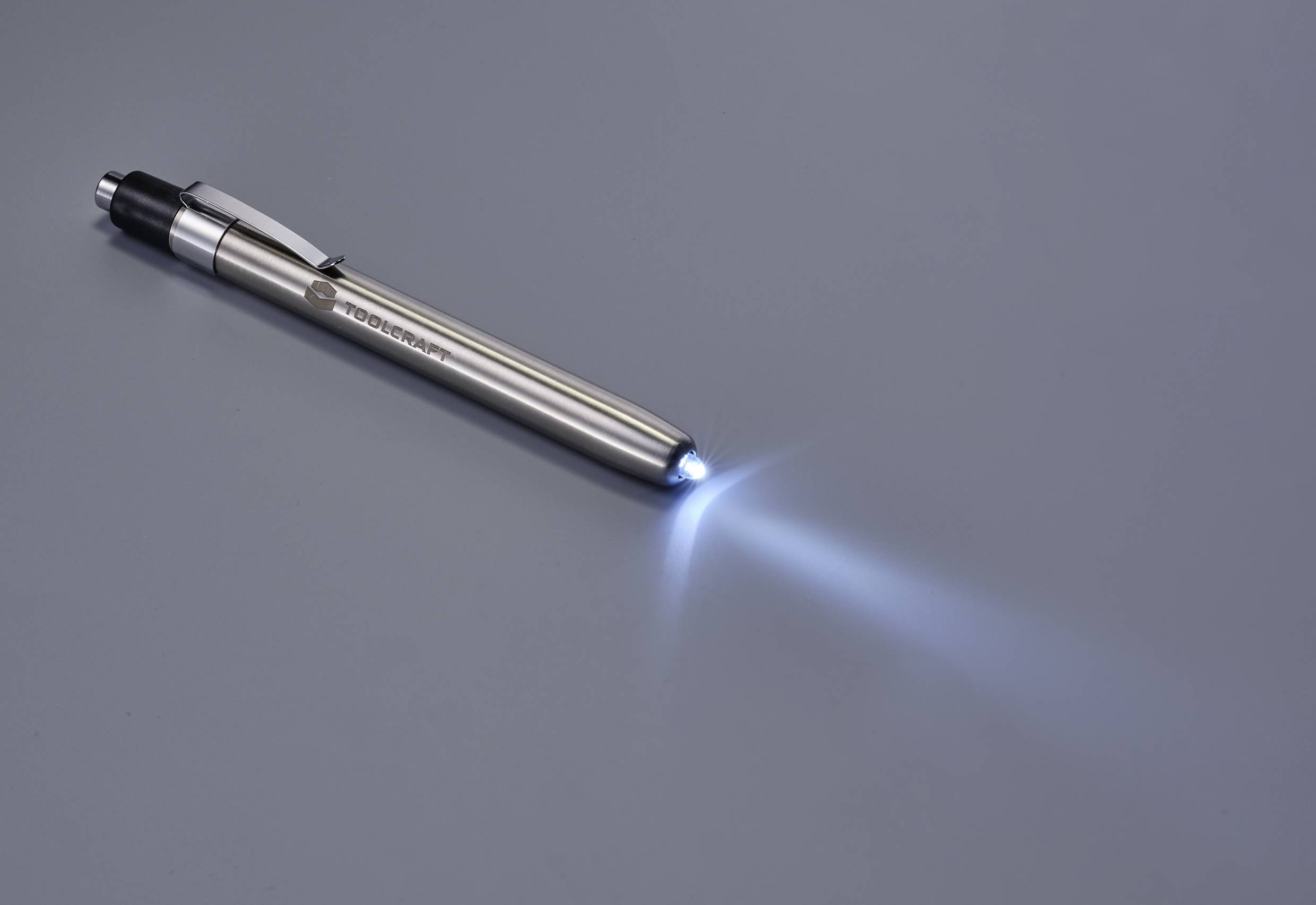 TOOLCRAFT TO-7429866 Penlight batteriebetrieben Silber
