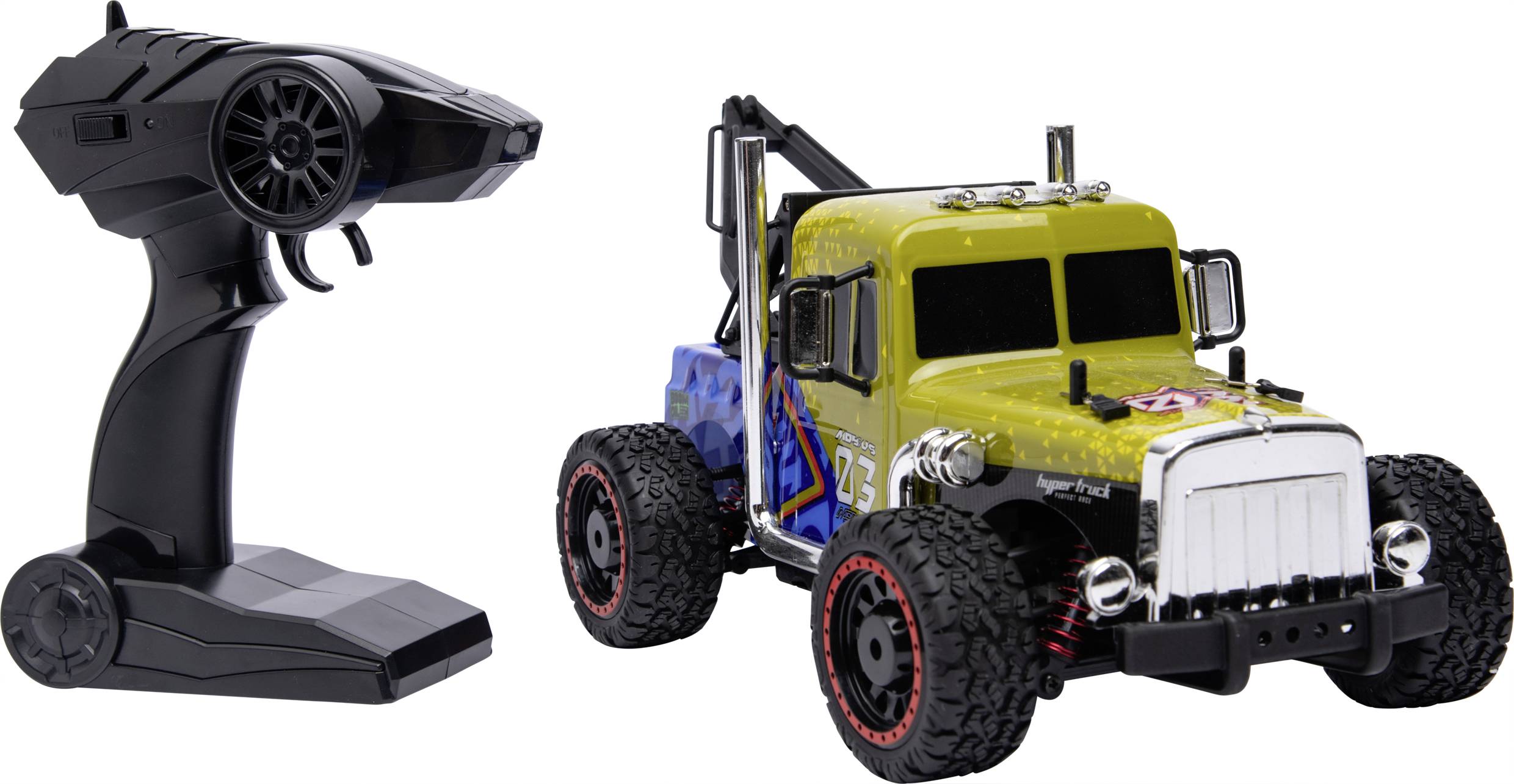 2476624 1:16 RC Einsteiger Modellauto Allradantrieb (4WD) inkl. Akku und Ladekabel