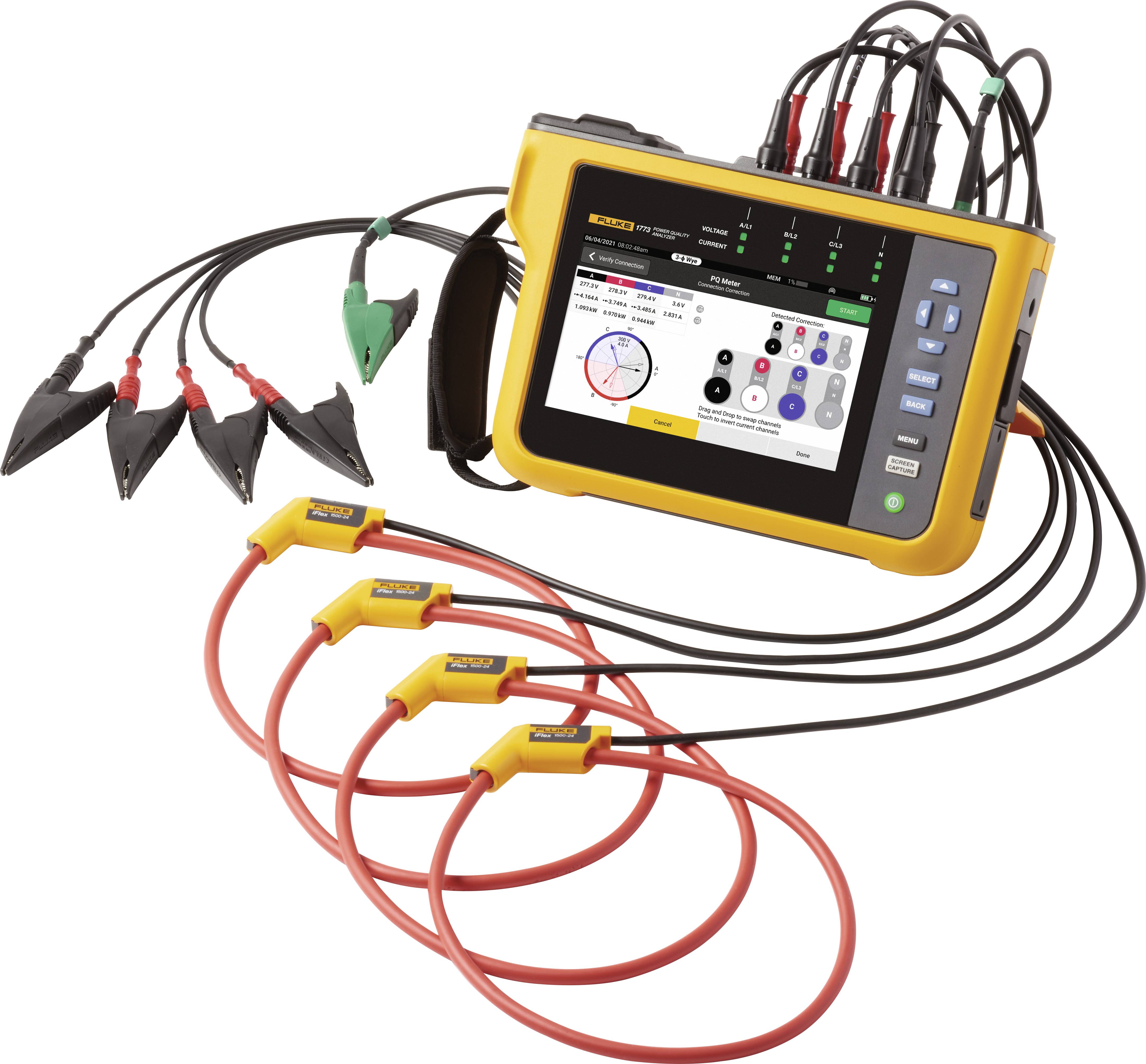 Fluke 1775/Basic, Power Quality Analyzer, Basic Netz-Analysegerät mit Loggerfunktion 1 Set