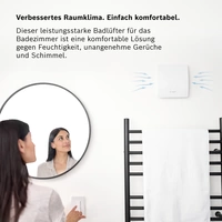 Bosch Home Comfort Fan 1500DH W125 Wandlüfter 230V 182 m³/h 125mm Bosch Home Comfort Fan 1500DH W125 Wandlüfter 230V 182 m³/h 125mm