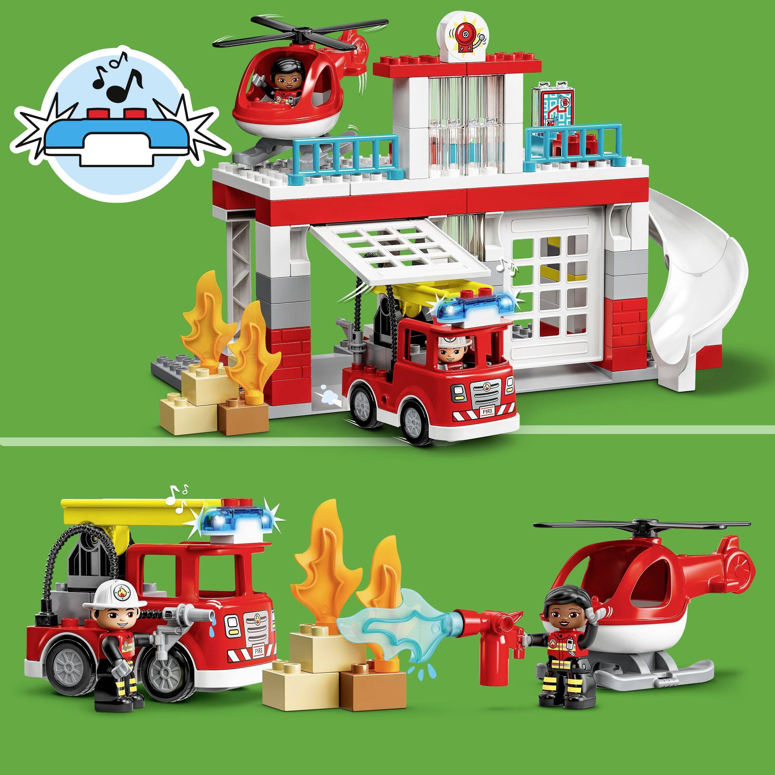 10970 LEGO® DUPLO® Feuerwehrwache mit Hubschrauber