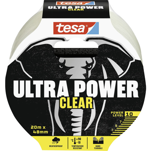 Tesa ULTRA POWER CLEAR 56496-00000-00 Reparaturband Transparent (L x B) 10m x 48mm 1St.