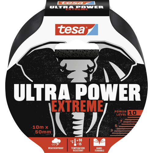Tesa ULTRA POWER EXTREME 56622-00000-00 Reparaturband Schwarz (L x B) 10 m x 50 mm 1 St.