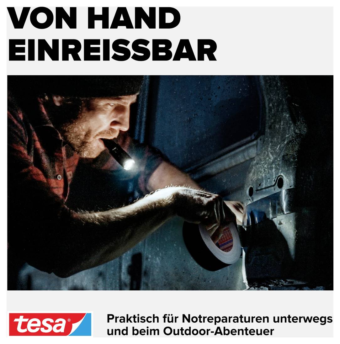 Tesa ULTRA POWER EXTREME 56622-00000-00 Reparaturband Schwarz (L x B) 10m x 50mm 1St.