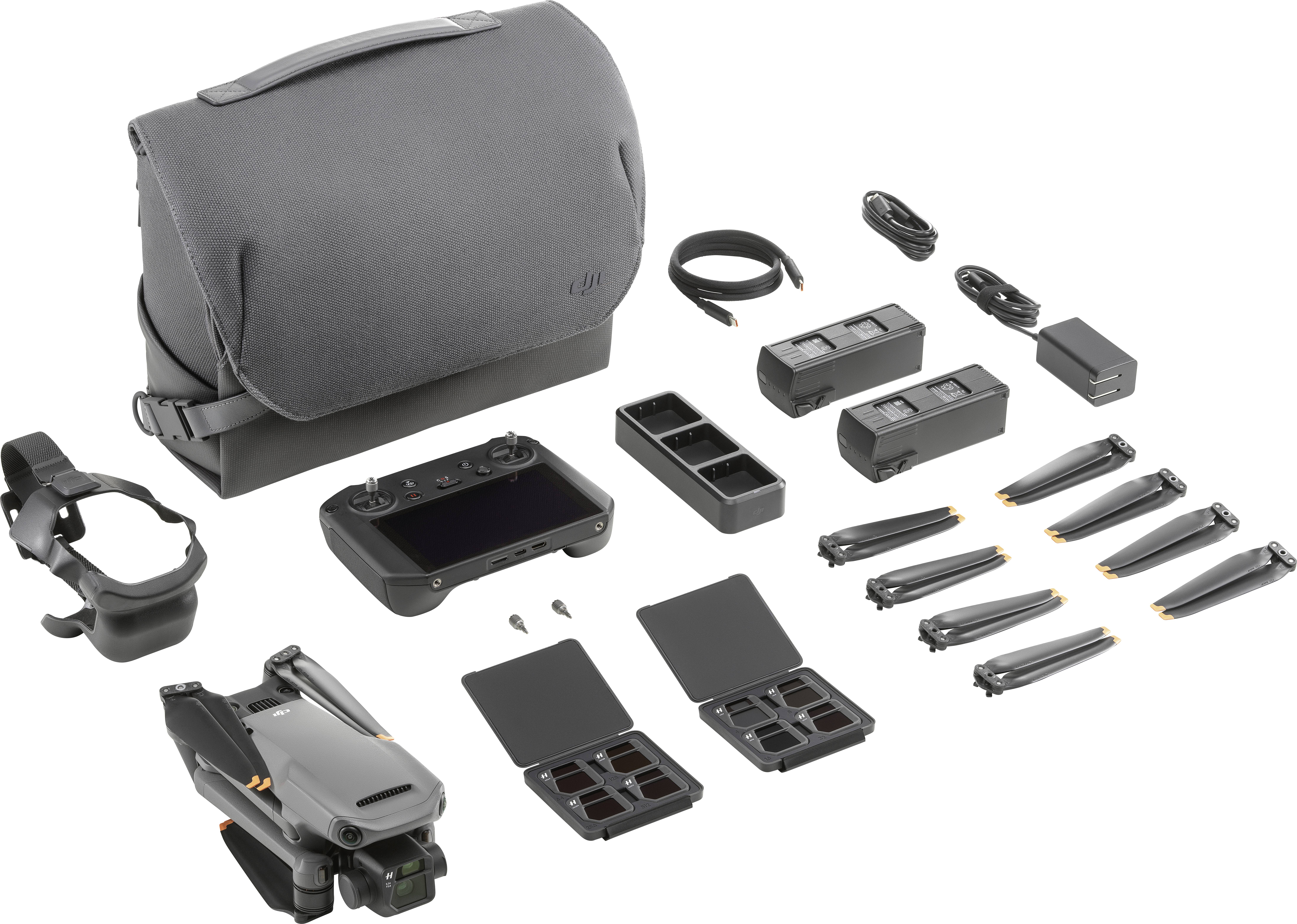 DJI Mavic 3 Cine Premium Combo Quadrocopter RtF GPS-Funktion, Kameraflug Hellgrau, Schwarz