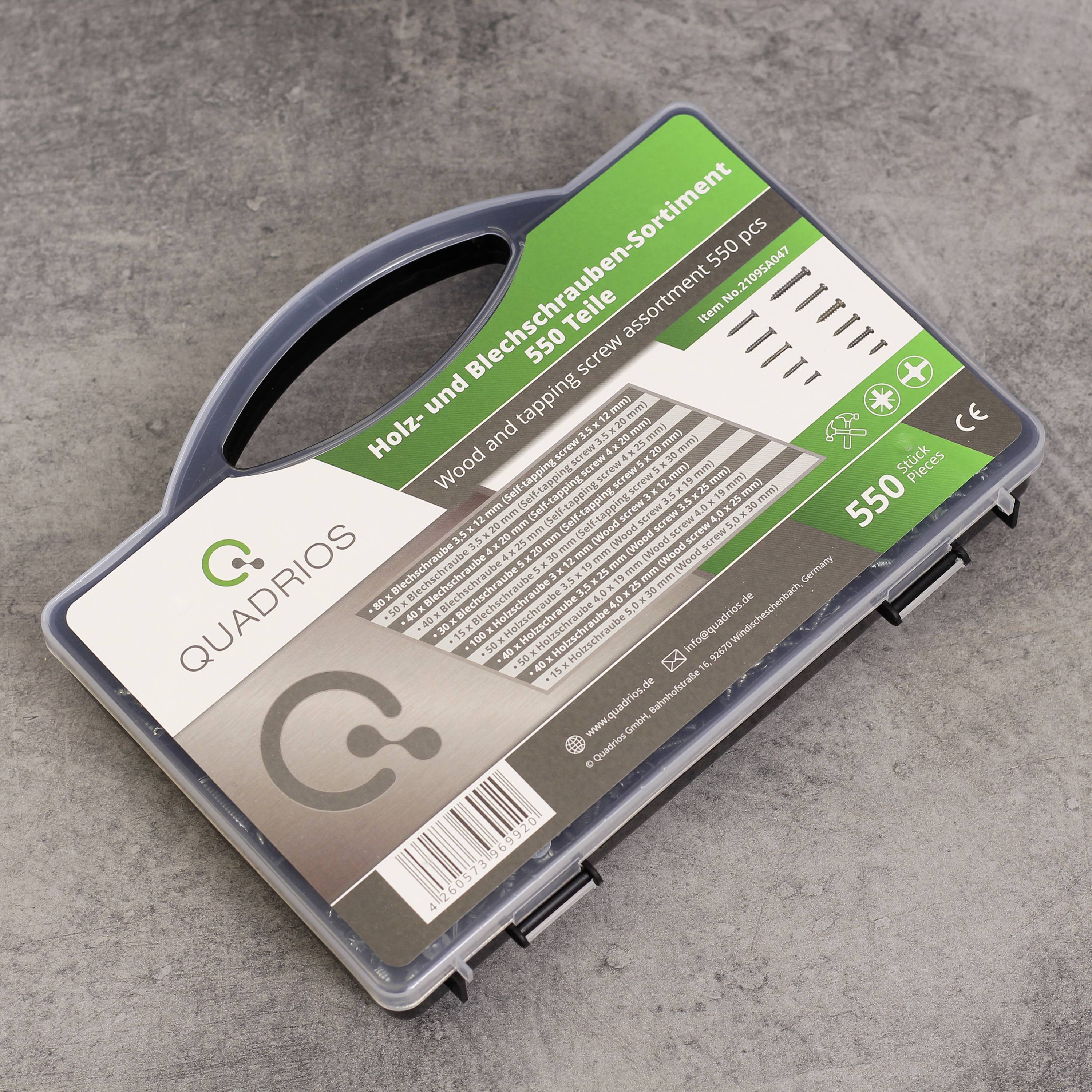 Quadrios 2109SA047 2109SA047 Blechschrauben-Sortiment 550St.