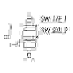 Wiska 10060150 Kabelverschraubung schlagfest, mit Dichtung PG48 Polyamid Lichtgrau (RAL 7035) 5St.