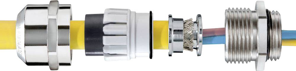 Wiska 10063061 Kabelverschraubung schlagfest, mit Zugentlastung, mit Dichtung 1 1/2'' NPT Messing (