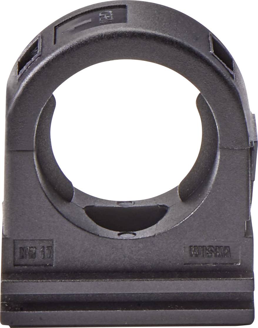 Wiska 10106946 BCC-36-BK Schlauchhalter Schwarz 10 St.