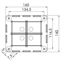 Wiska 10101784 Abzweigkasten (L x B x H) 160 x 140 x 81mm Grau IP66/IP67 2St. Wiska 10101784 Abzweigkasten (L x B x H) 160 x 140 x 81mm Grau IP66/IP67 2St.