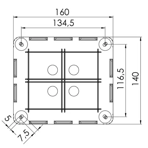 Wiska 10101784 Abzweigkasten (L x B x H) 160 x 140 x 81mm Grau IP66/IP67 2St. Wiska 10101784 Abzweigkasten (L x B x H) 160 x 140 x 81mm Grau IP66/IP67 2St.