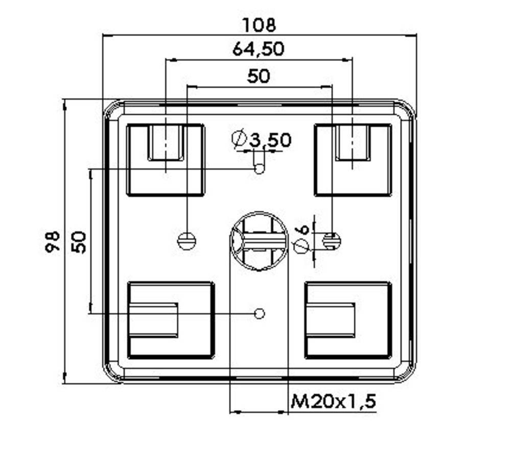 Wiska 10106020 Abzweigkasten (L x B x H) 105 x 95 x 52mm Grau IP20 5St.