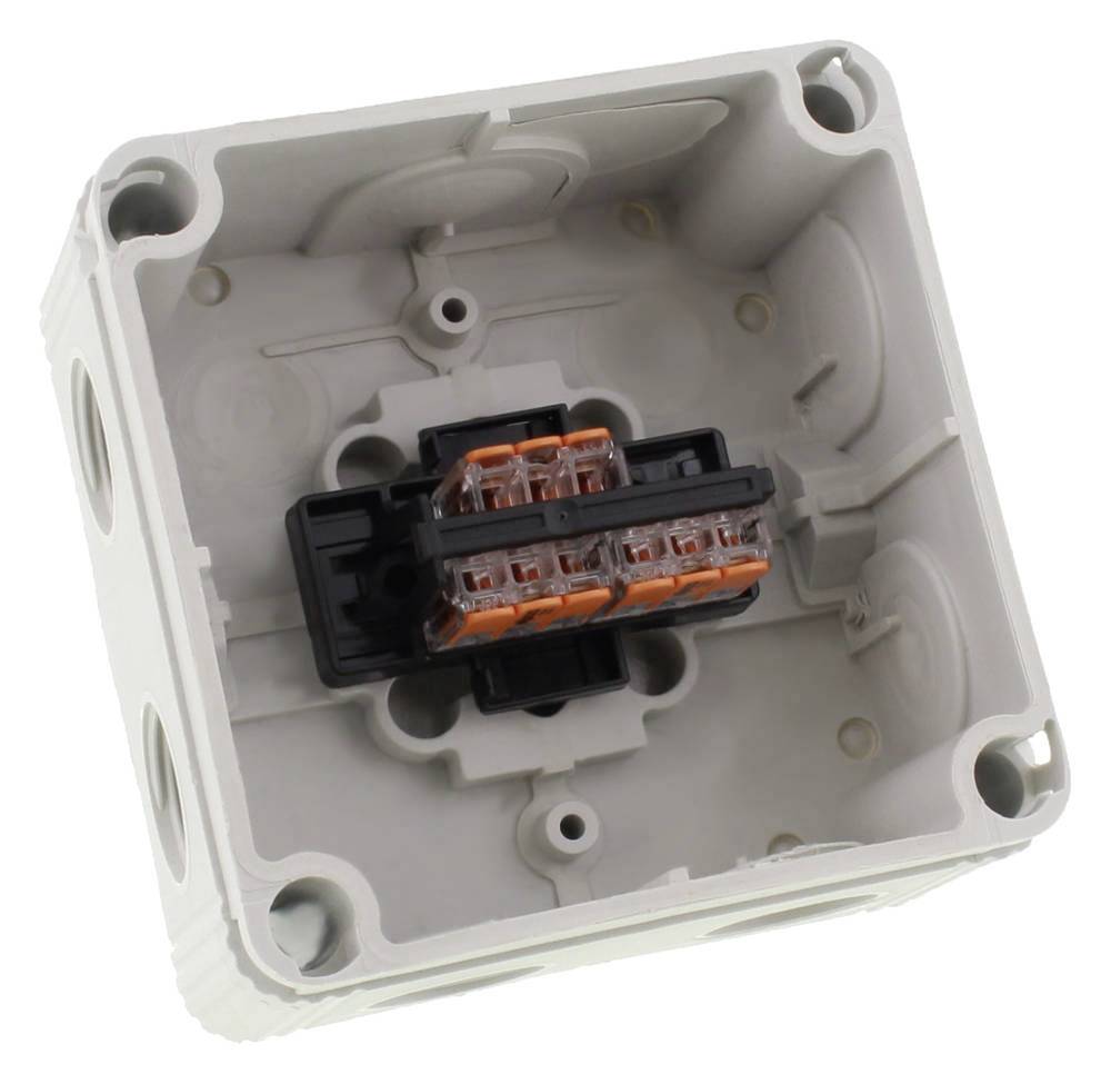 Wiska 10109674 Abzweigkasten (L x B x H) 95 x 95 x 60mm Grau IP66/IP67 5St.