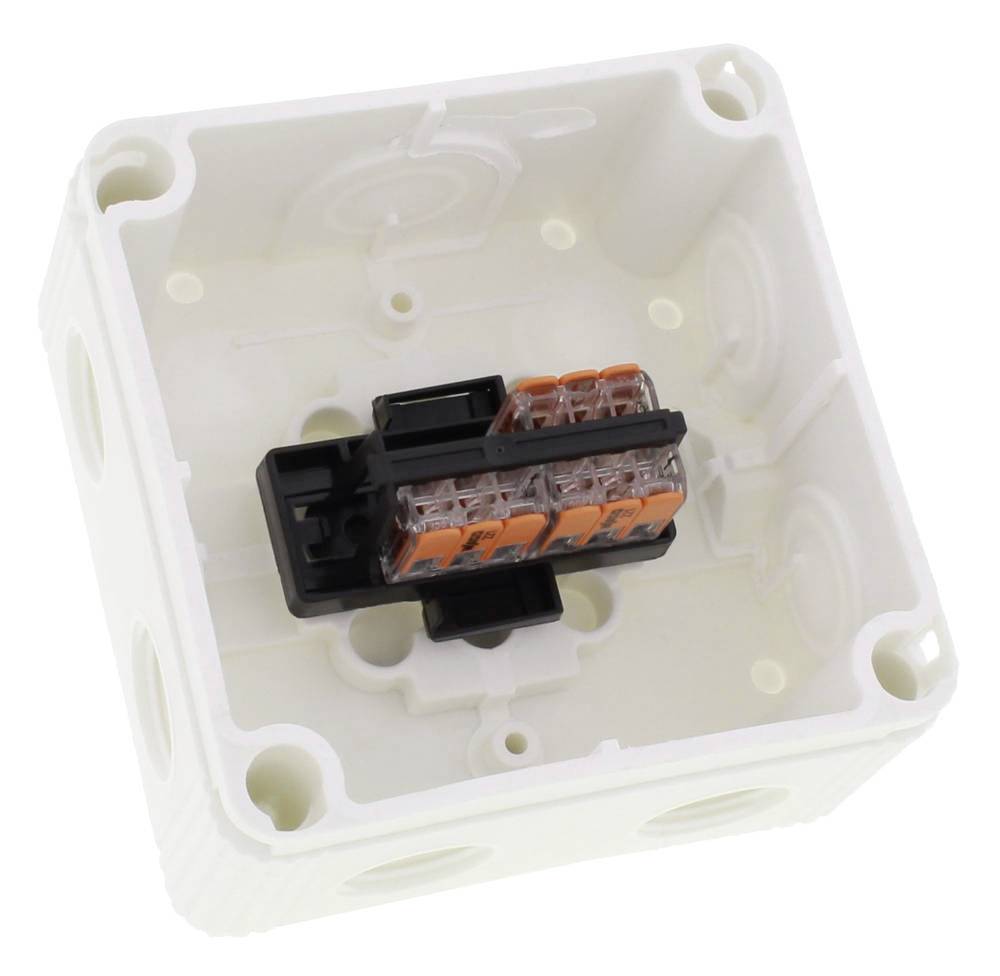 Wiska 10109675 Abzweigkasten (L x B x H) 95 x 95 x 60mm Weiß IP66/IP67 5St.